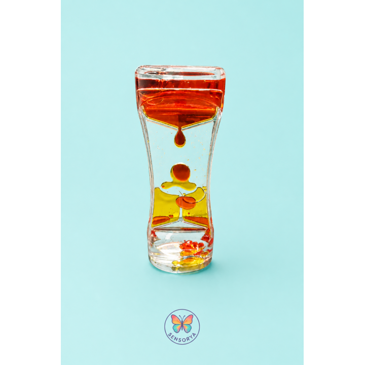 Sablier sensoriel anti-stress (Orange - Jaune)