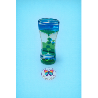 Sablier sensoriel anti-stress (Vert - Bleu)
