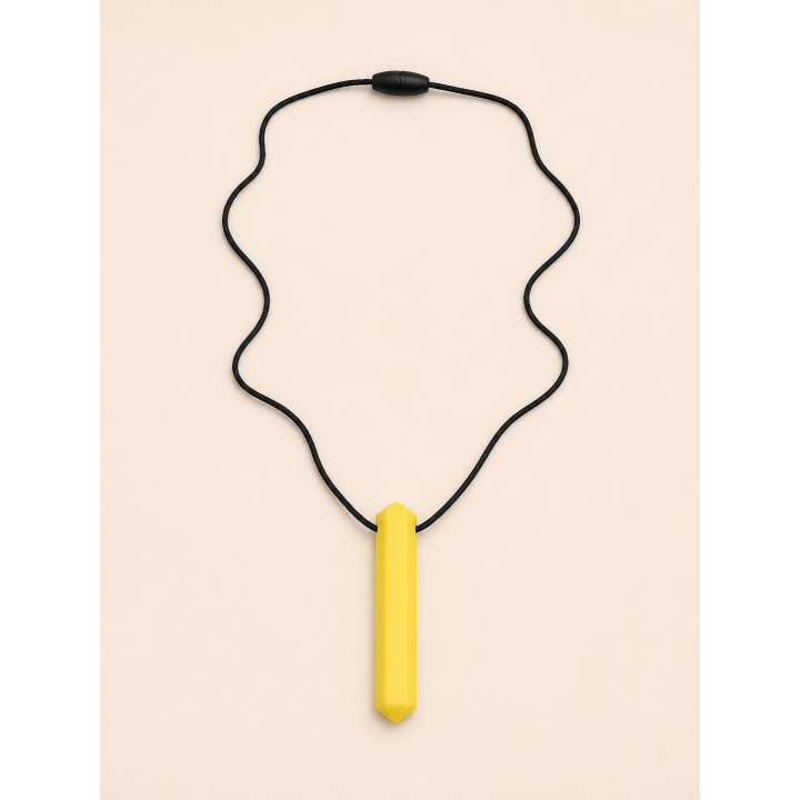 Collier sensoriel à mordiller - Cristal