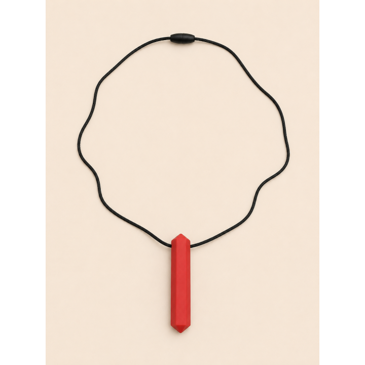 Collier sensoriel à mordiller - Cristal