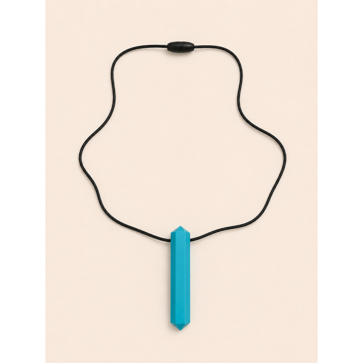 Collier sensoriel à mordiller - Cristal