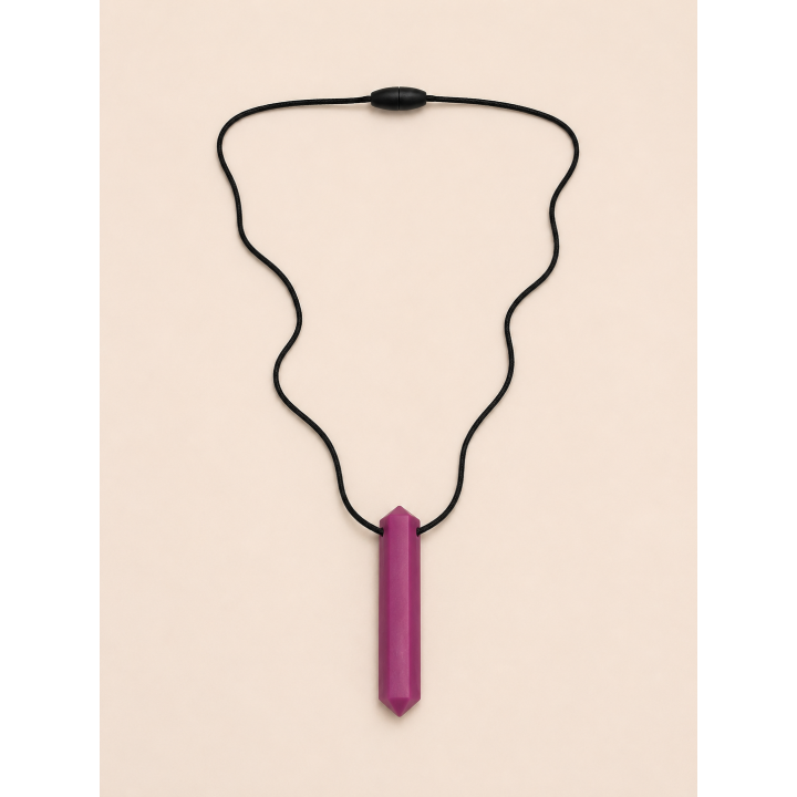 Collier sensoriel à mordiller - Cristal