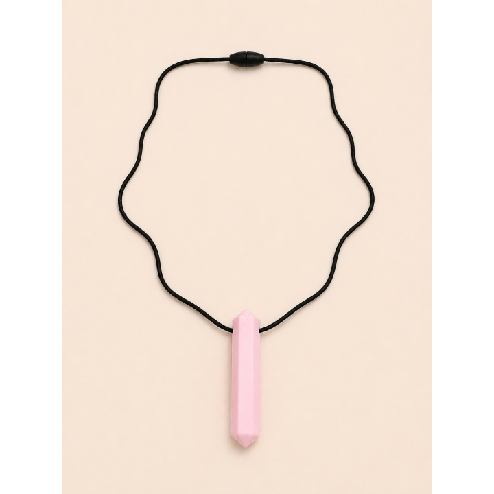 Collier sensoriel à mordiller - Cristal