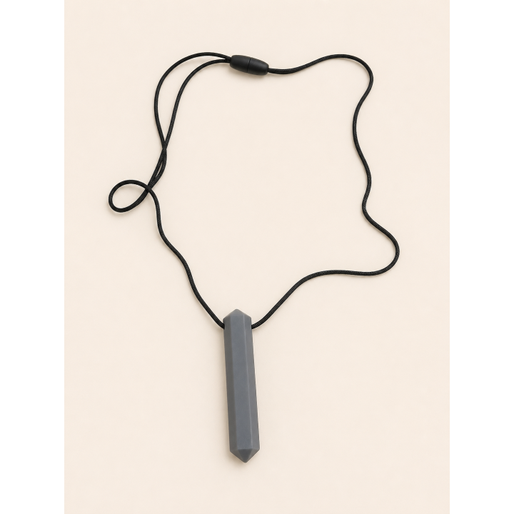 Collier sensoriel à mordiller - Cristal