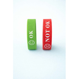 Bracelet de communication visuelle - OK / NOT OK