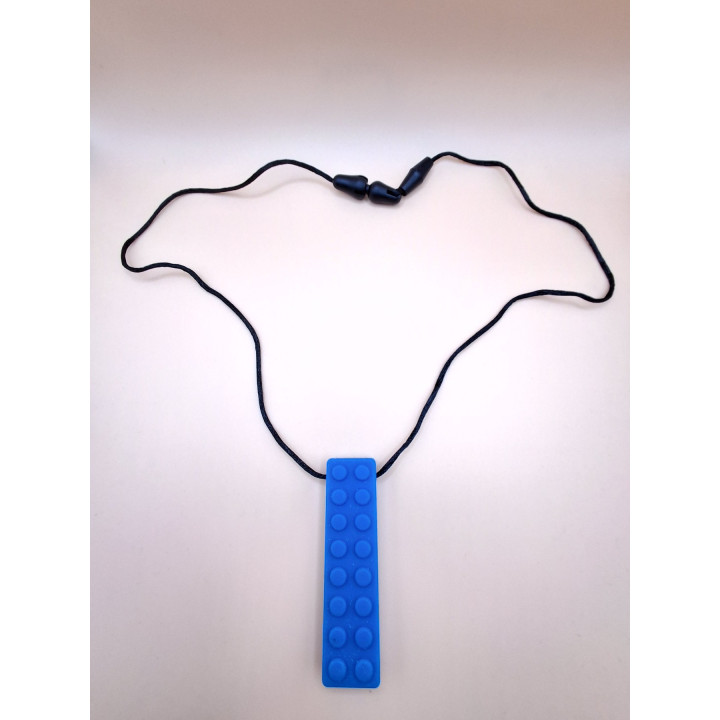 Collier sensoriel à mordiller - Brique