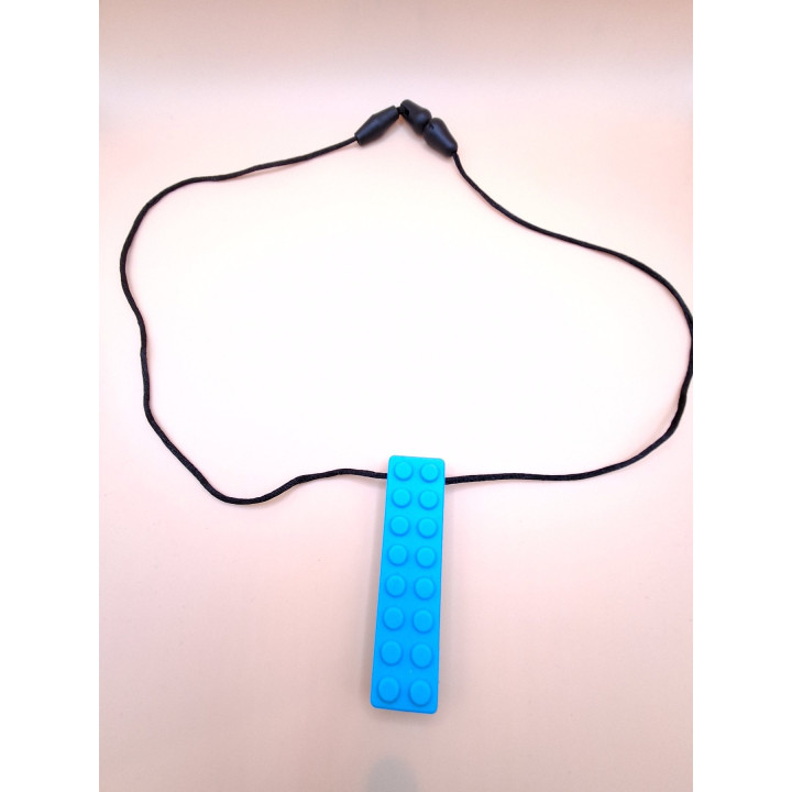 Collier sensoriel à mordiller - Brique