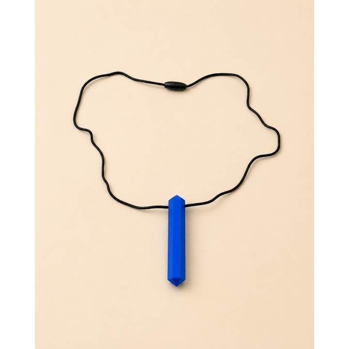 Collier sensoriel à mordiller - Cristal