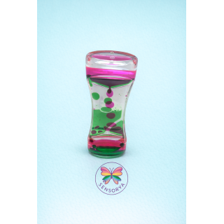 Sablier sensoriel anti-stress (Vert-Rose)
