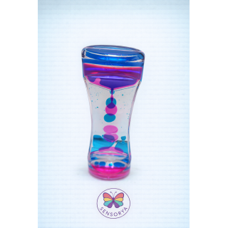 Sablier sensoriel anti-stress (Bleu-Rose)