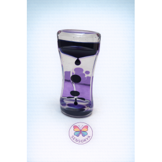 Sablier sensoriel anti-stress (Noir-Violet)