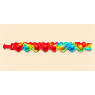 Bracelet sensoriel enfant Pop It à cœurs – Fidget anti-stress