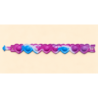Bracelet sensoriel enfant Pop It à cœurs – Fidget anti-stress