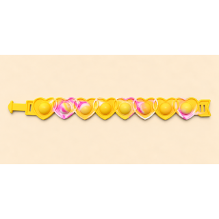 Bracelet sensoriel enfant Pop It à cœurs – Fidget anti-stress