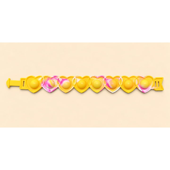 Bracelet sensoriel enfant Pop It à cœurs – Fidget anti-stress
