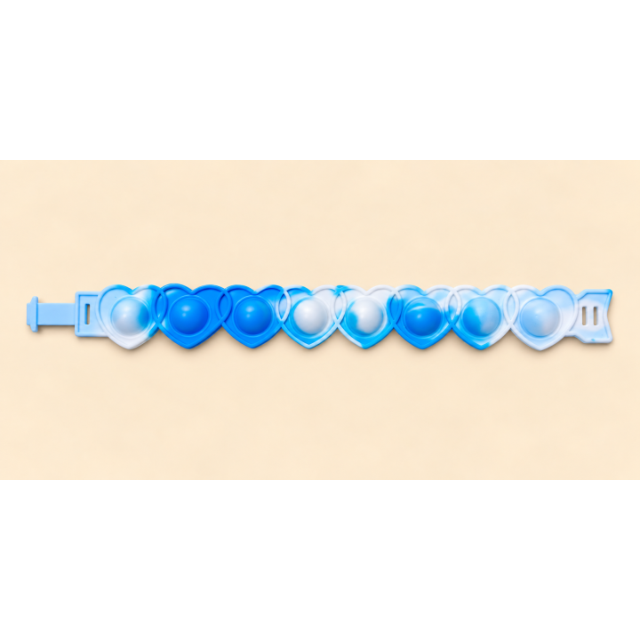 Bracelet sensoriel enfant Pop It à cœurs – Fidget anti-stress