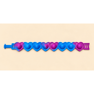 Bracelet sensoriel enfant Pop It à cœurs – Fidget anti-stress