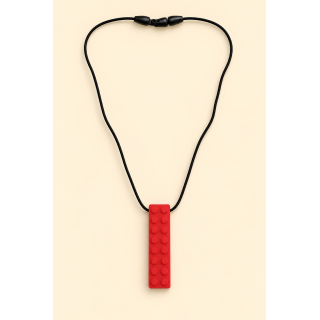 Collier à mordiller sensoriel – Brique | Sensorya