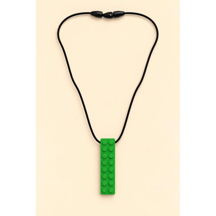 Collier à mordiller sensoriel – Brique | Sensorya