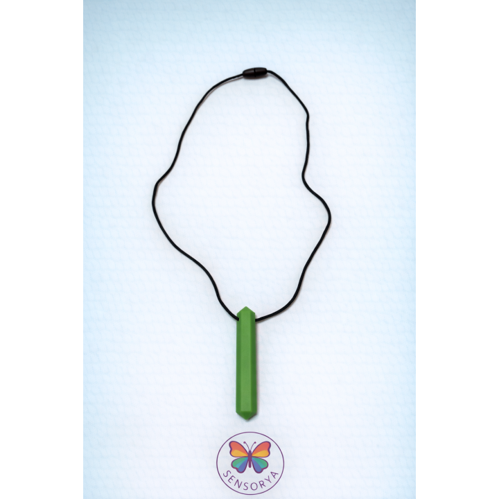 Collier sensoriel à mordiller - Cristal