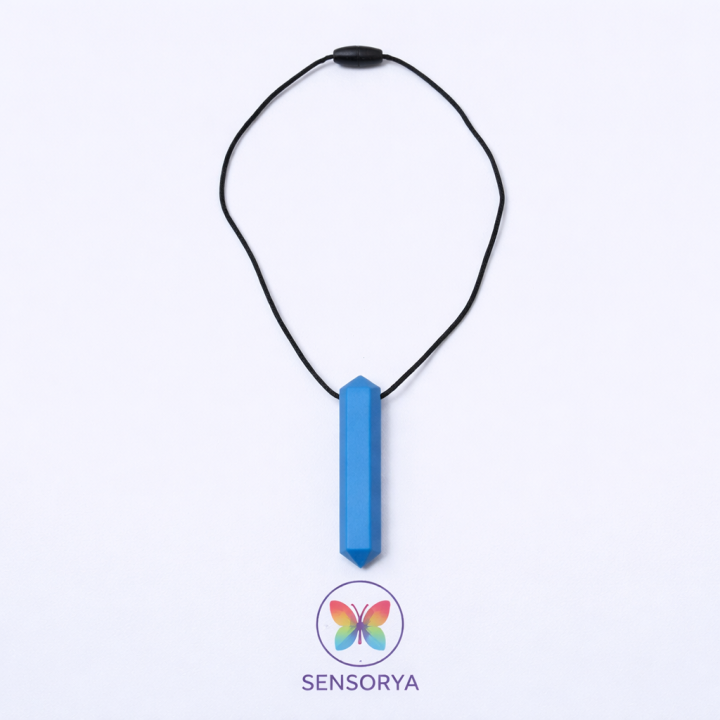 Collier sensoriel à mordiller - Cristal